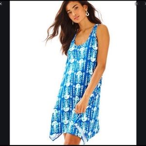LILLY PULITZER | Blue Jellyfish Melle Trapeze Tank Dress | XXS